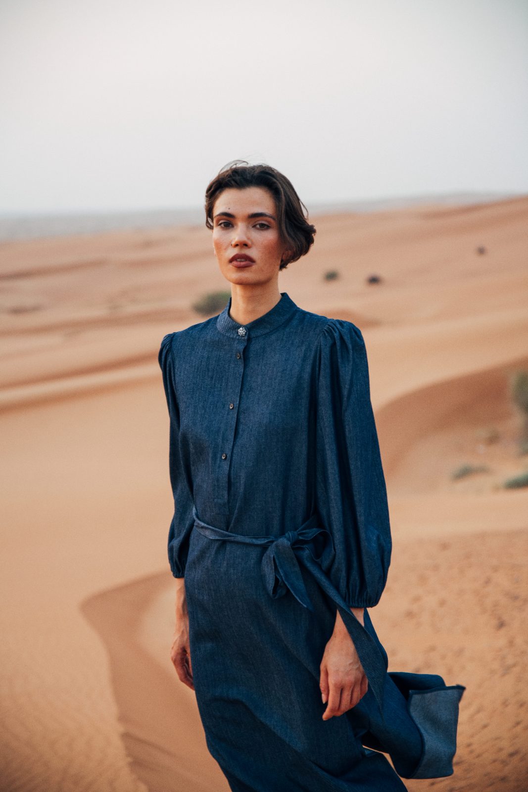 Indigo denim on the open dune